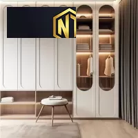 TỦ QUẦN ÁO GỖ MDF PHỦ MELAMINE MẪU 18